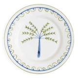 Hand painted ceramic dessert plate