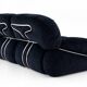“Okay” 2-seater sofa by Adriano Piazzesi, Italy, 1970s – newly upholstered in black Prada velvet