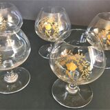 Baccarat Napoleon crystal cognac glasses