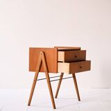 Scandinavian teak bedside table