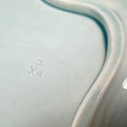 Gien, vegetable dish, soup tureen and its lid in fine earthenware, Rouen decoration.