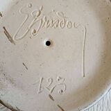 Earthenware fruit bowl - signed and numbered under the base