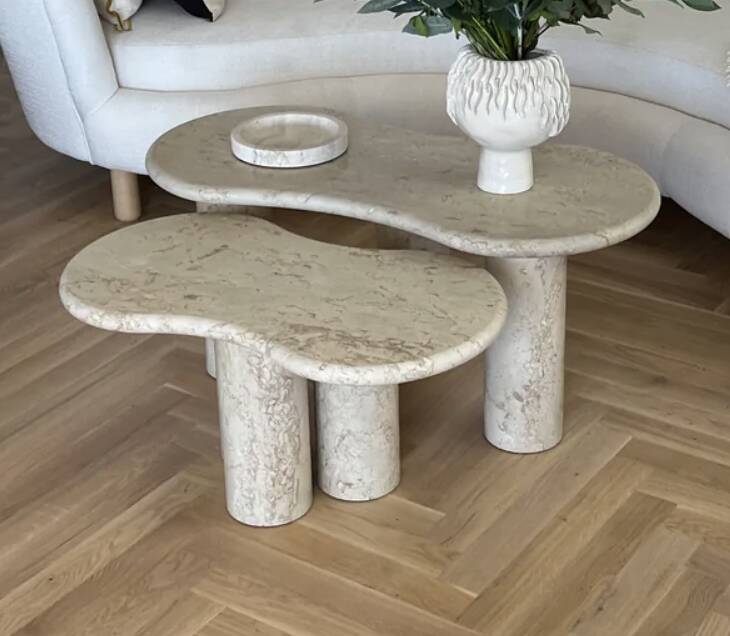 Organic coffee tables x 100% David Stone
