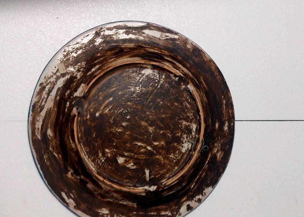 Large painted plate G. Licata Sciacca