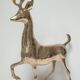Cerf laiton massif stylisé vintage hauteur 38 cm