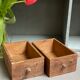 Pair of wooden drawers