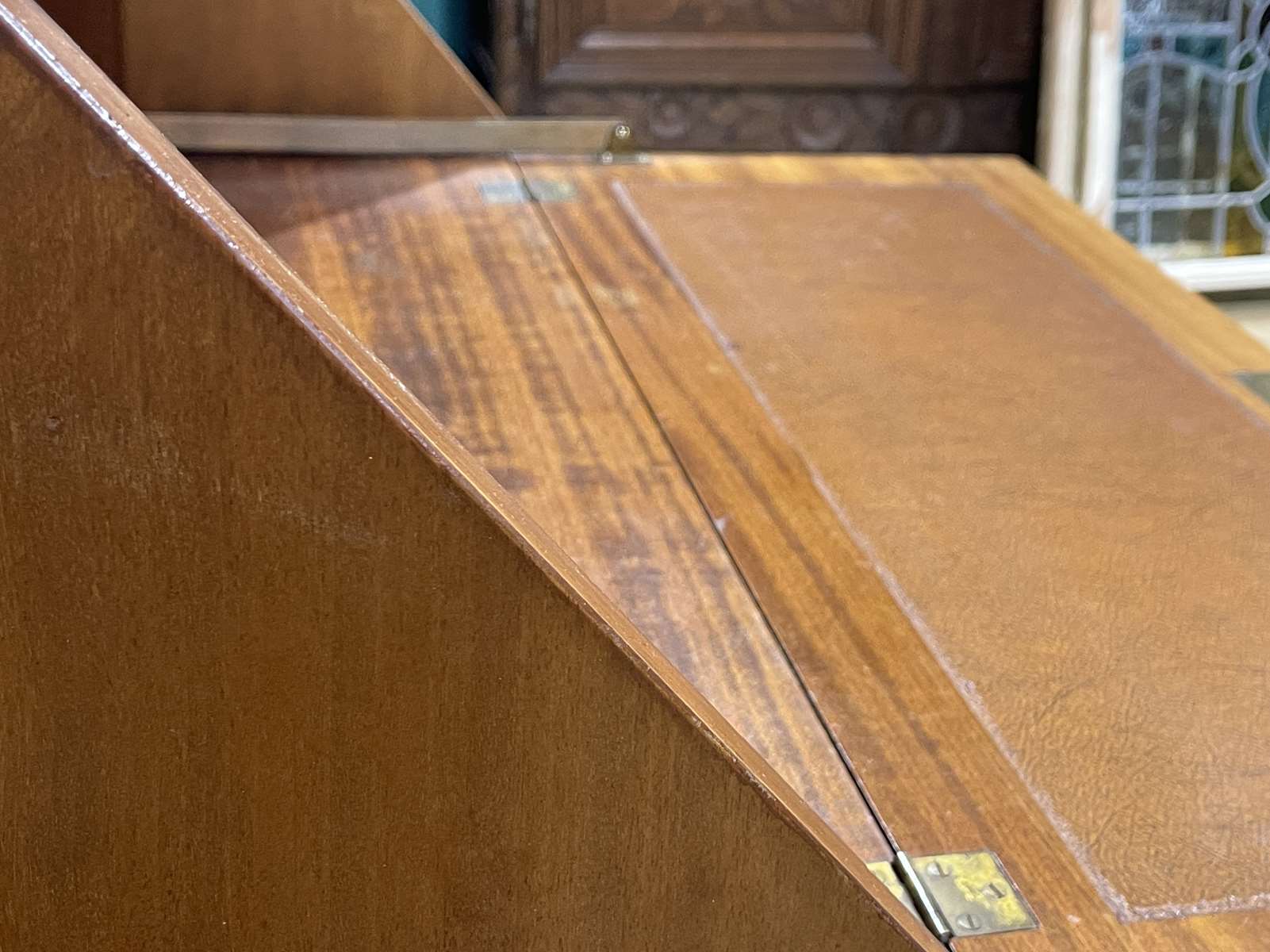 English secretary from the 1950s in mahogany