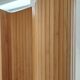 Vintage wooden wavy screen by Baumann