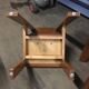 4 chaises cuir et bois