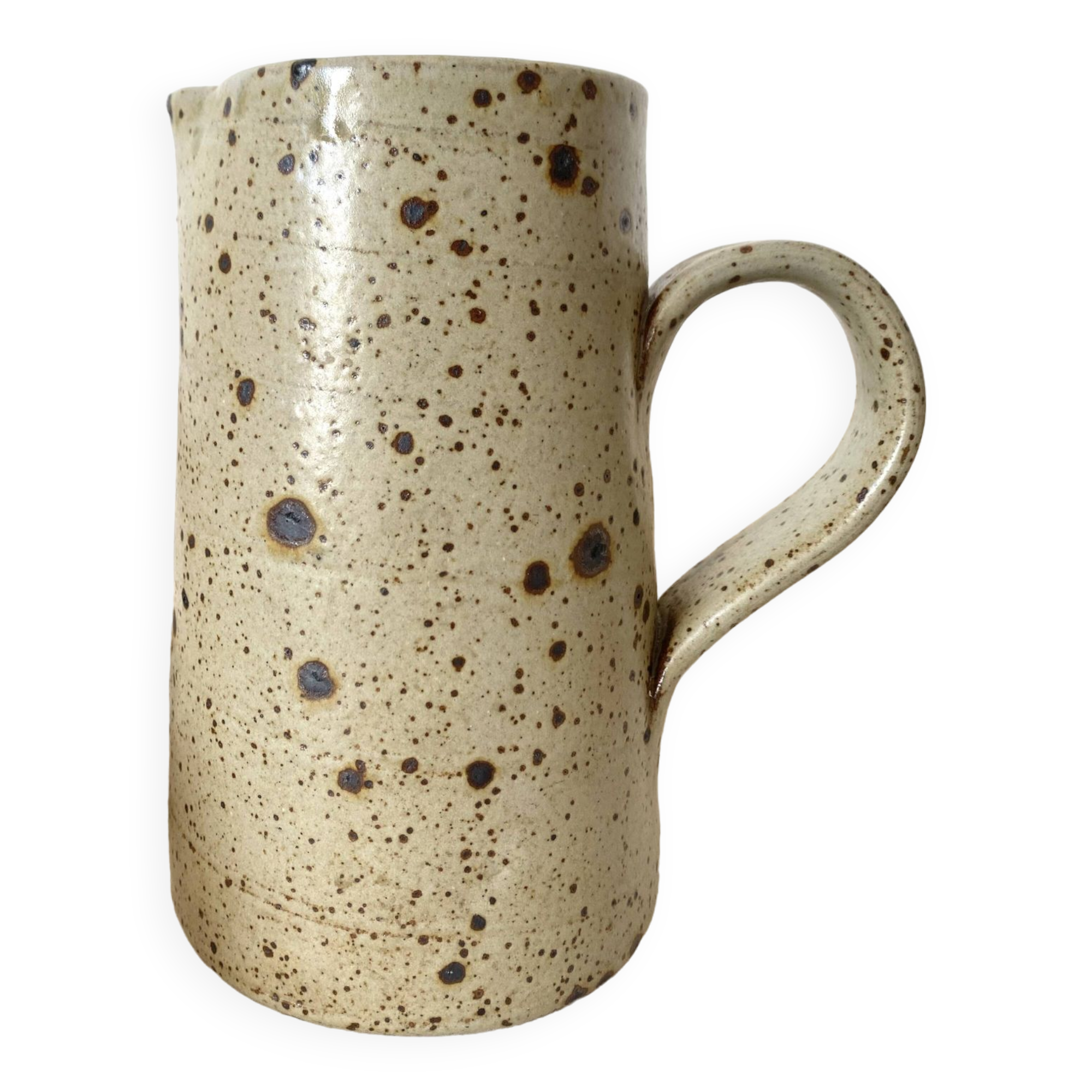 Pyreted stoneware pitcher