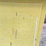 Yellow wooden chest
