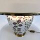 French hand painted ceramic vase lamp, 1970s