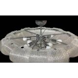 Contemporary Murano Glass Sputnik Chandelier Flush Mount, Mazzega Style, lot of 2
