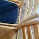 Set of 4 ribbed fabric chairs