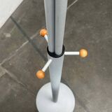 Postmodern German grey metal coat rack by Markus Börgens for D-Tec, 1980s.