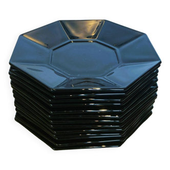 Service complet tasses, soucoupes et assiettes à dessert - Collection Octime Arcoroc-Made in France