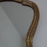 Louis XV style gold rock mirror