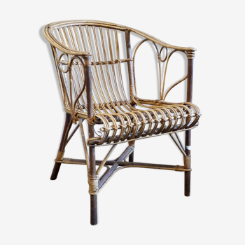 Rattan armchair