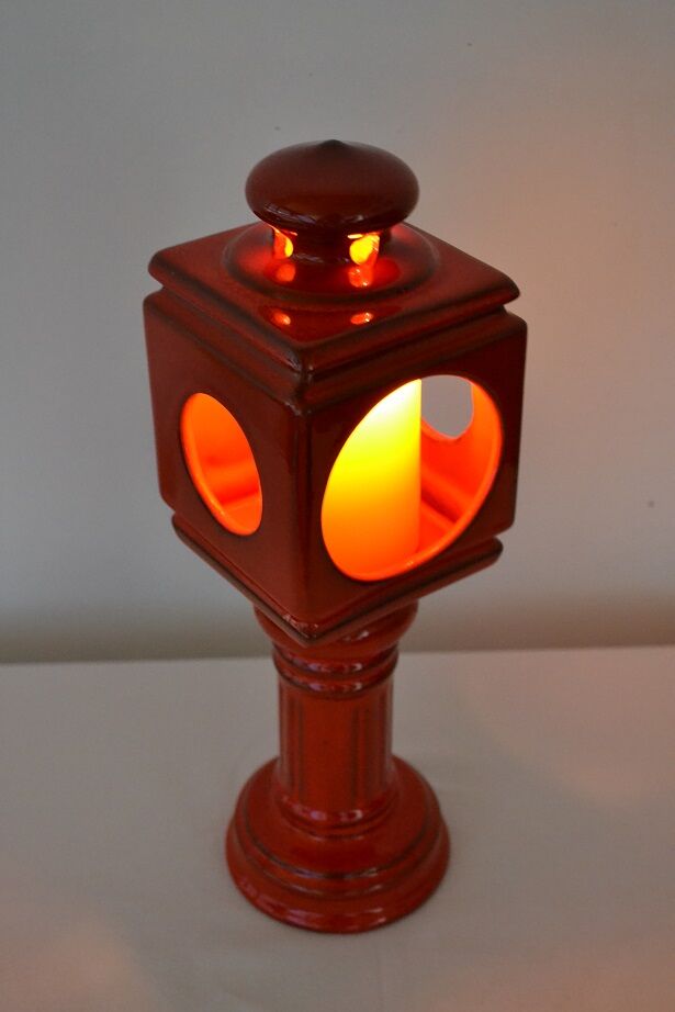 Vintage ceramic candlestick from the 70s