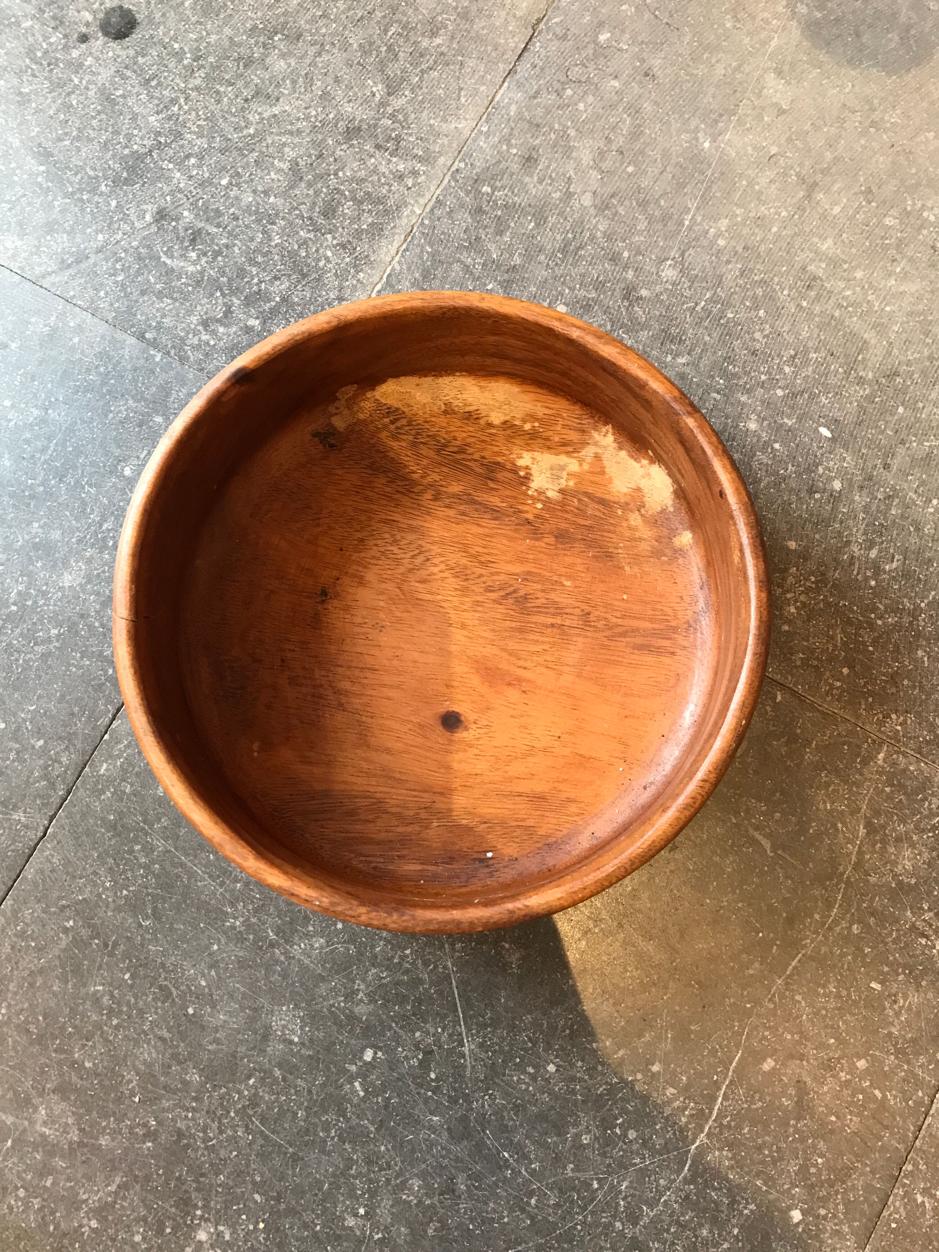 Teak bowl