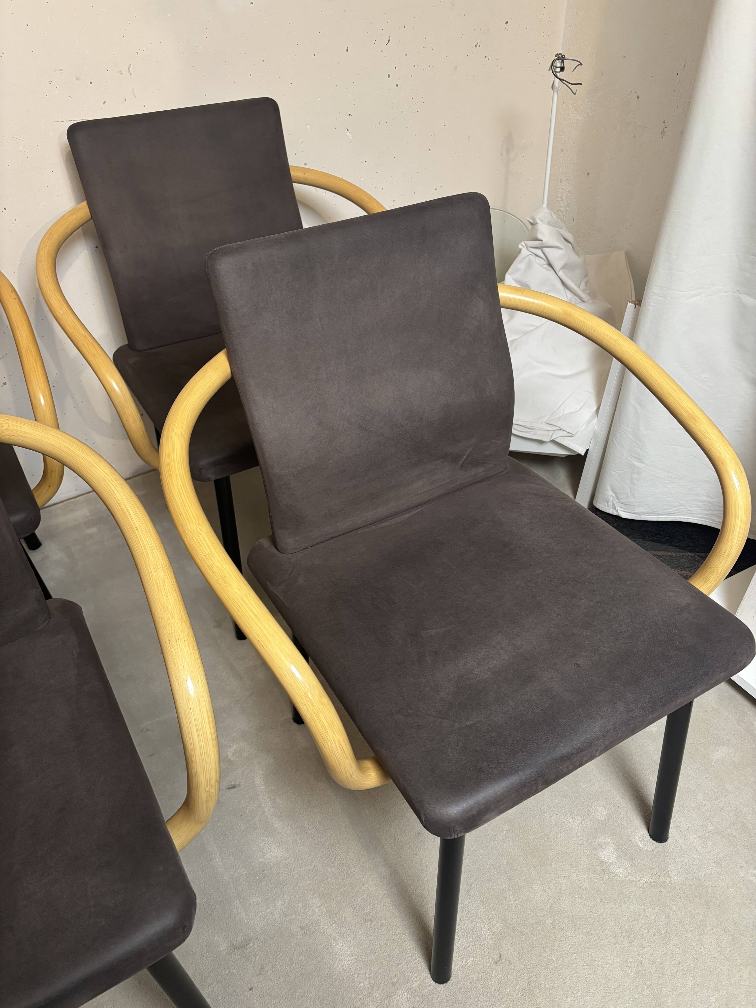 Ettore Sottsass Knoll Mandarin Chairs, 1986