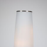 2000s Floor lamp with milk glass shade from the Netherlands
