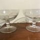 5 champagne glasses engraved in crystal