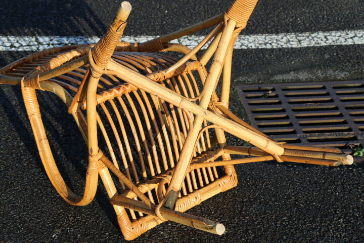 Rattan armchair