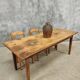 Antique Farmhouse Table French Dining Table in Chestnut Wood 80x200
