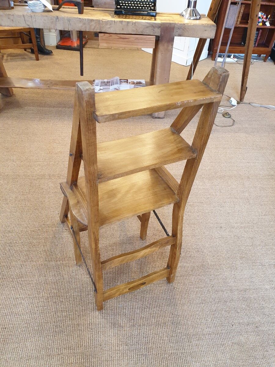 Old stepladder chair