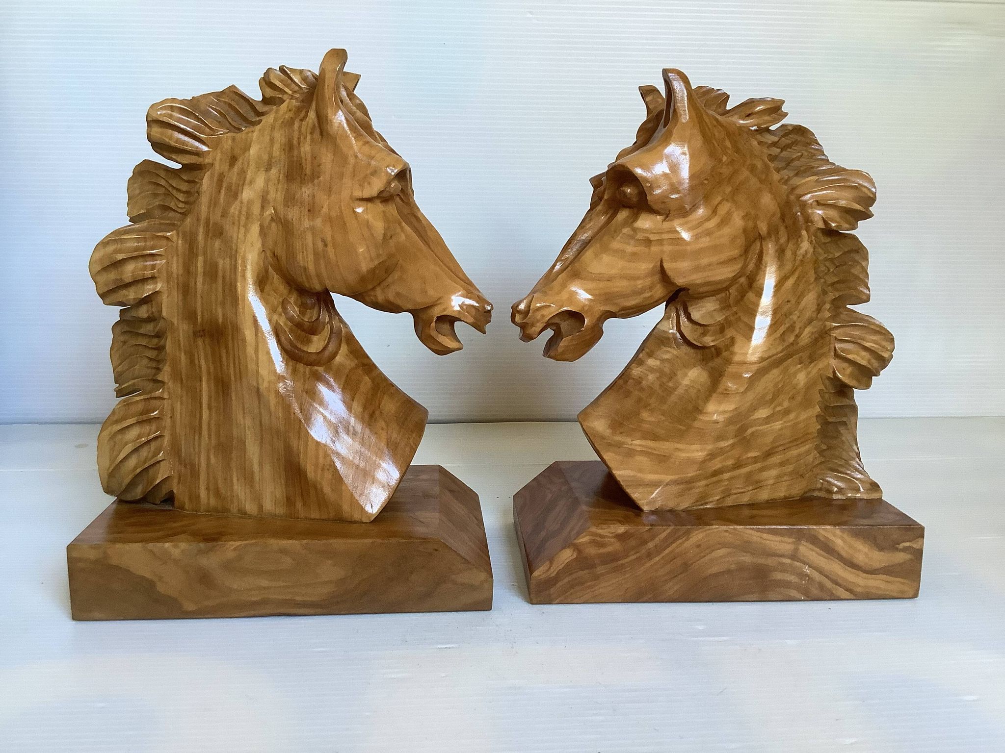 Paire de serre livres chevaux