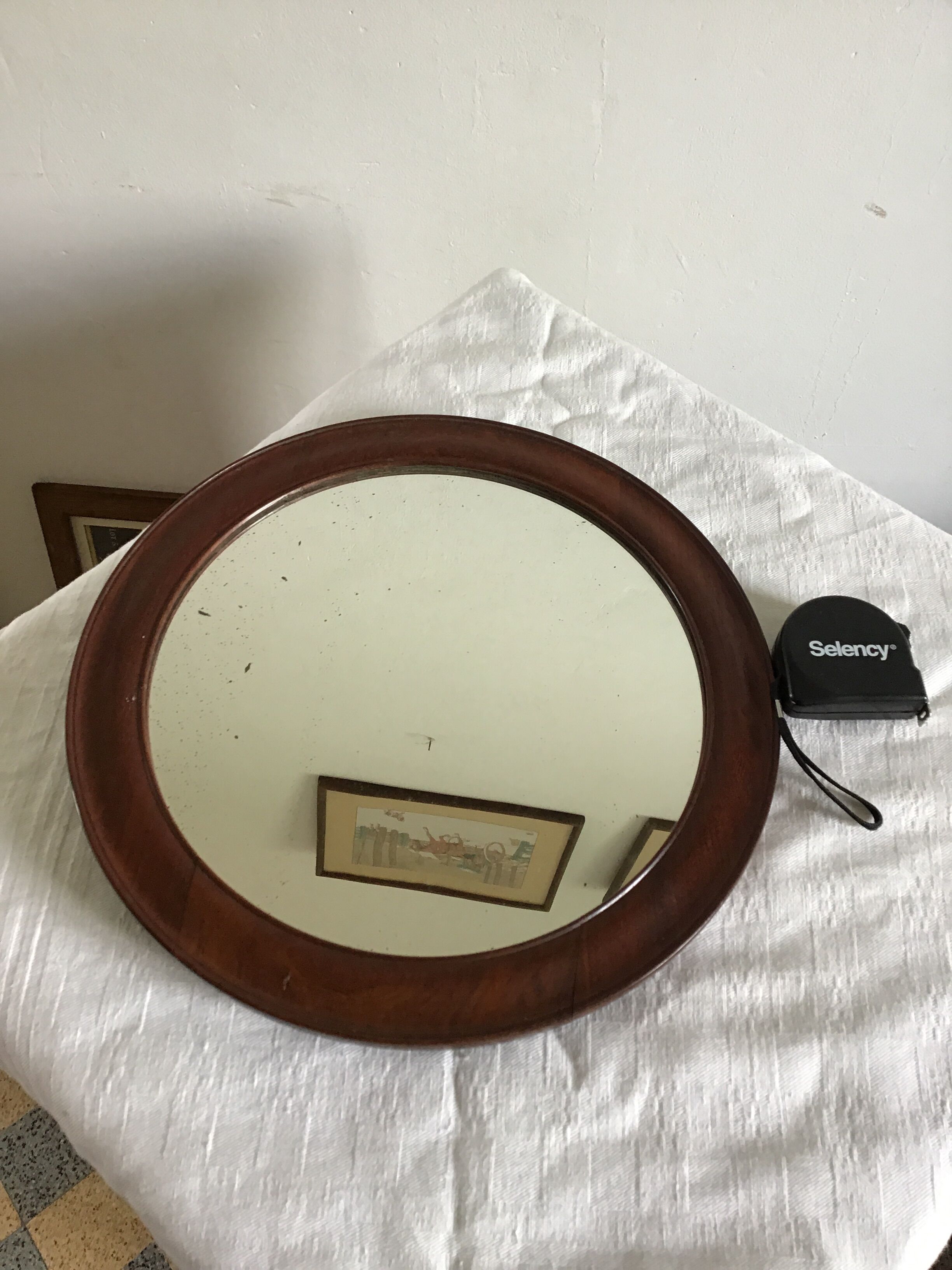Miroir acajou 19 eme 33cm