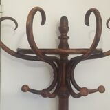 Porte manteaux ancien en bois style perroquet
