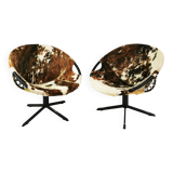 Pair of modernist Balloon armchairs, Germany 1960s.