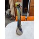 Vase in glass paste and bronze by F. Silviy