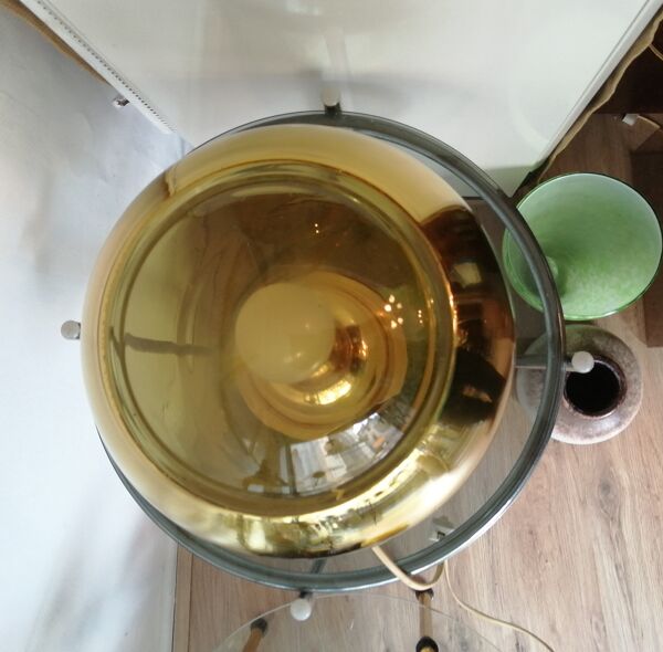 Lampe de bureau en verre de Peill & Putzler, 1960