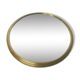 Golden round mirror 38cm