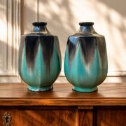Pair of Art Deco ceramic vases from around 1930.