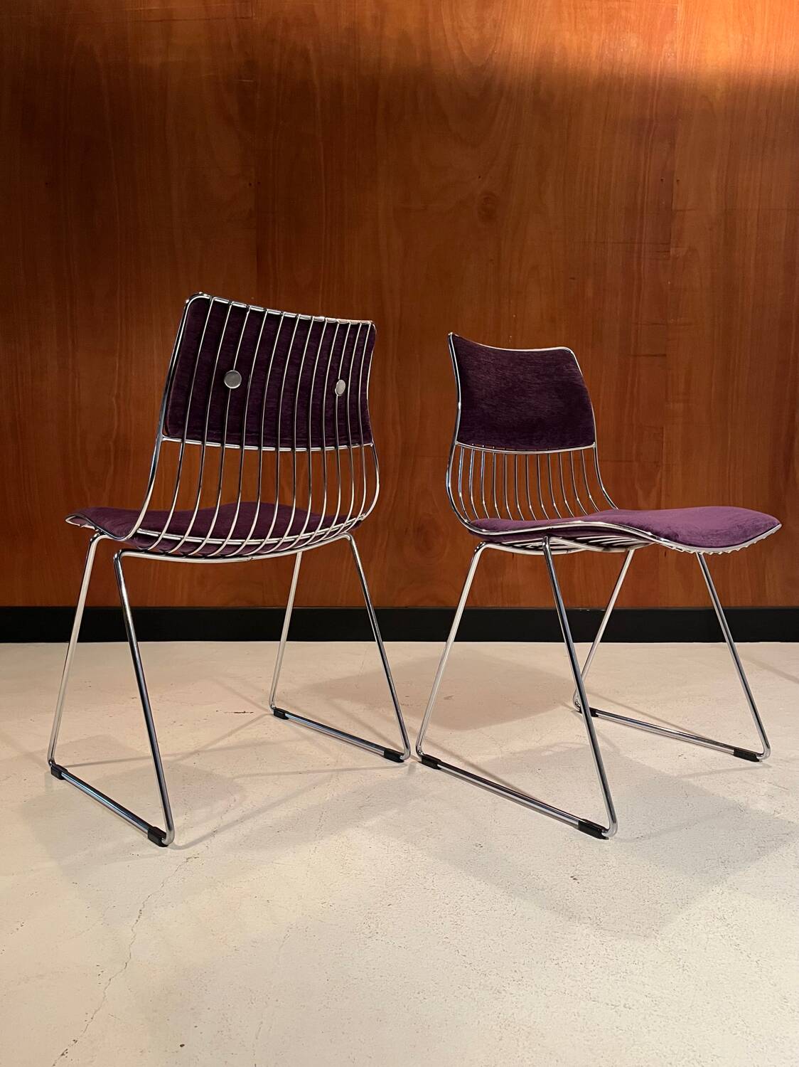Pair of Novalux chairs, design by Rudi Verelst 1970
