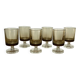 6 smoked liqueur glasses luminarc france