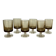 6 smoked liqueur glasses luminarc france