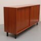 Buffet années 1960 en noyer avec portes coulissantes, 120cm