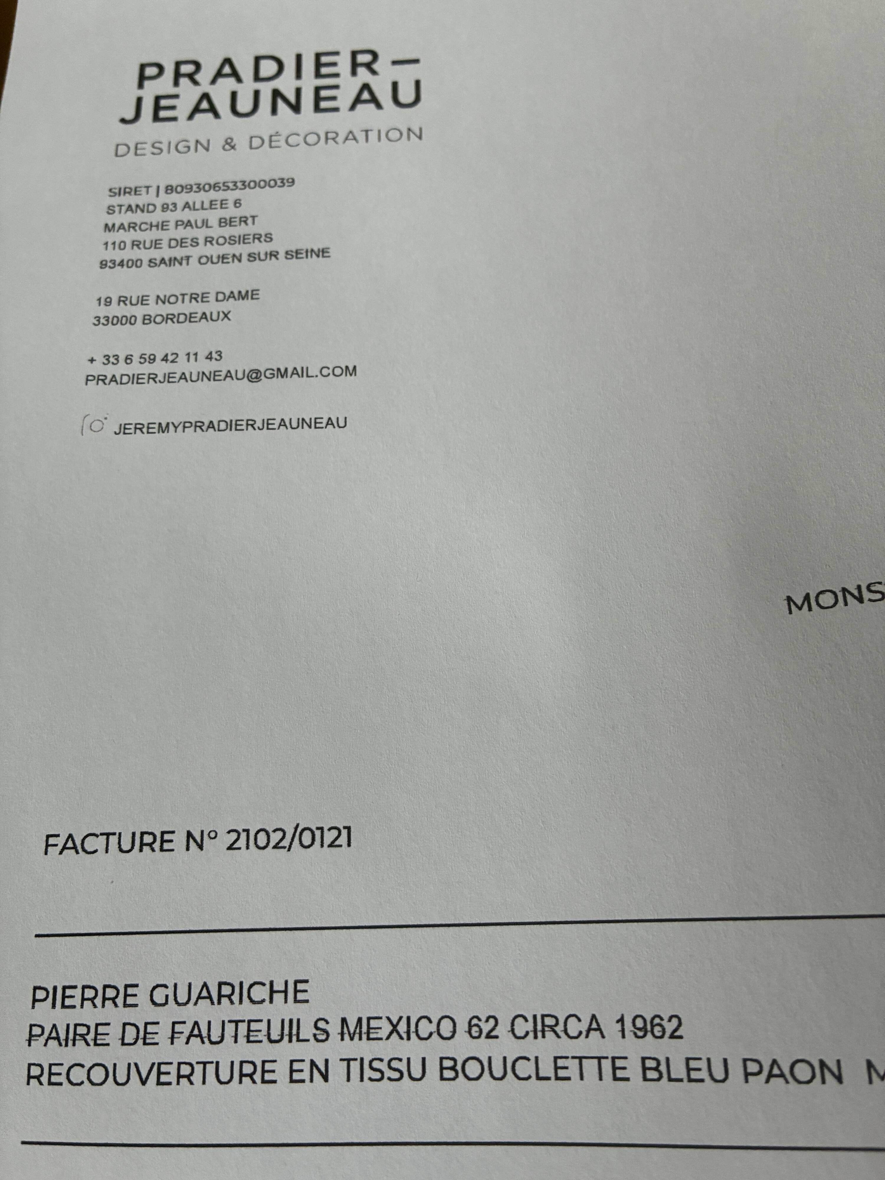 Pair of armchairs by Pierre Guariche