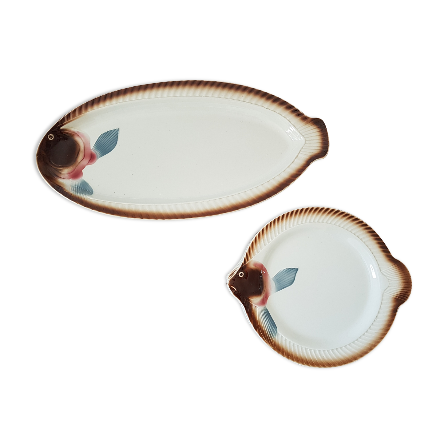 Plates and fish dish