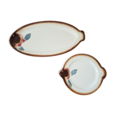 Assiettes et plat à poisson