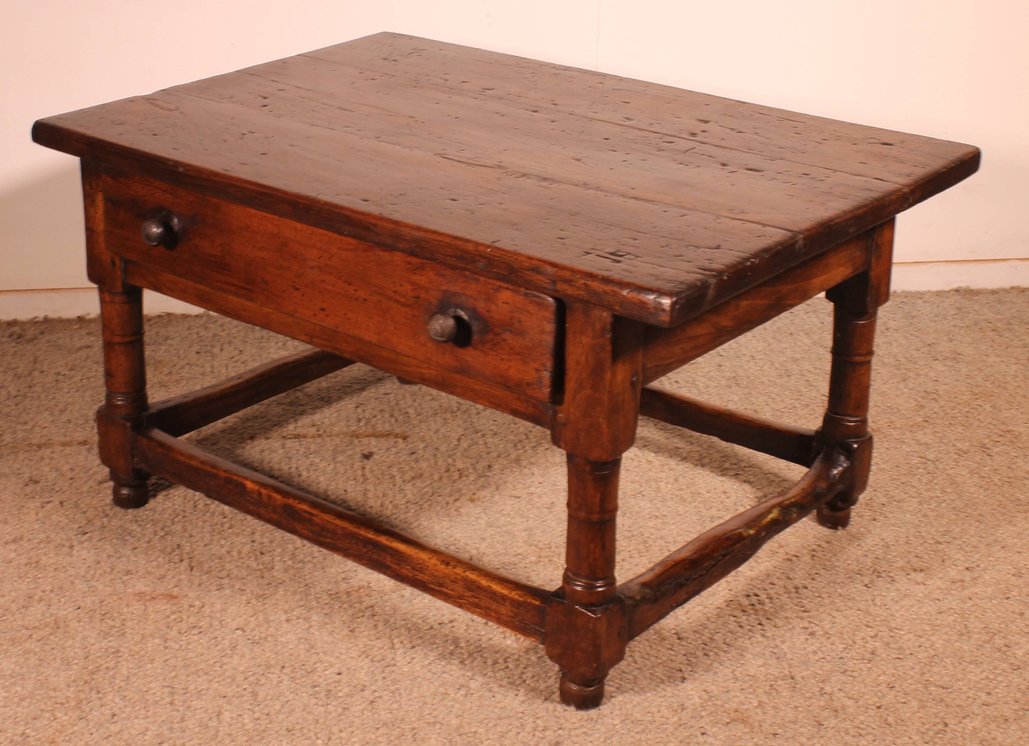 Spanish Walnut Coffee Table, Late 16th Century