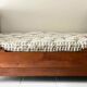Cherry wood boat bed with bedding
