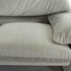 Cassina Maralunga 3-Seater Sofa by Vico Magistretti in grey striped fabrics