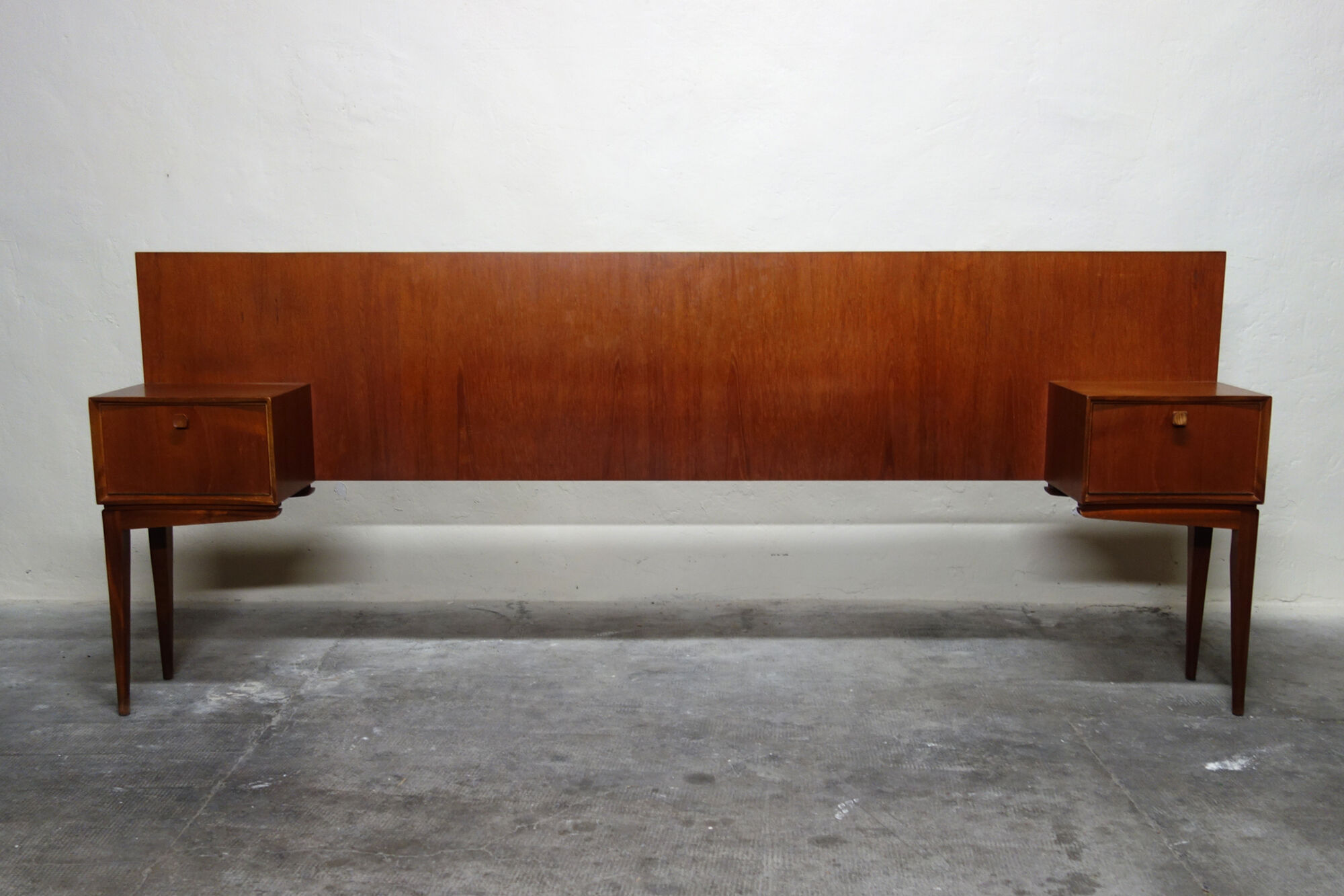 McIntosh vintage teak Scandinavian headboard, 1960