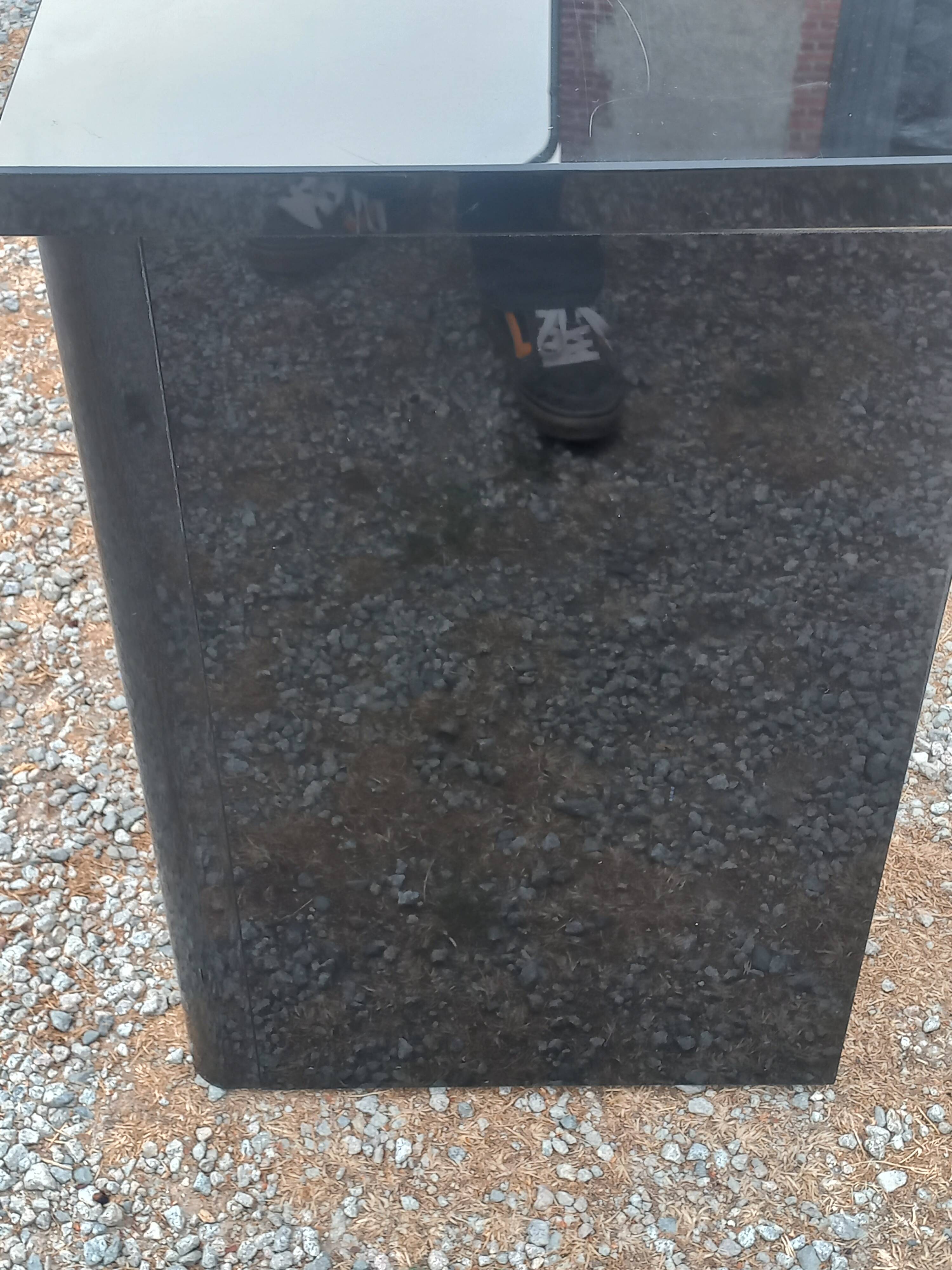 Roche Bobois Mahey black lacquer and burl commode with 3 drawers.